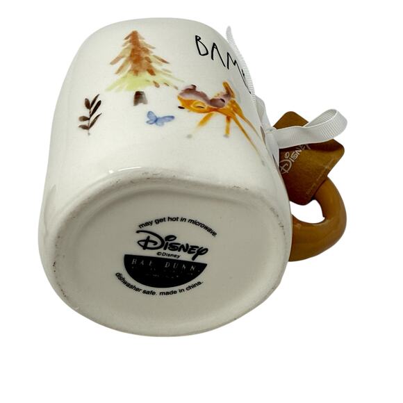 Rae Dunn Artisan Collection By Magenta X Disney Bambi Ceramic Mug Antler Handle - Picture 9 of 15